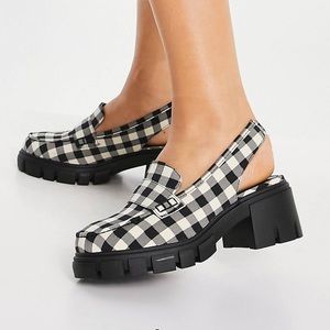 ASOS gingham loafers